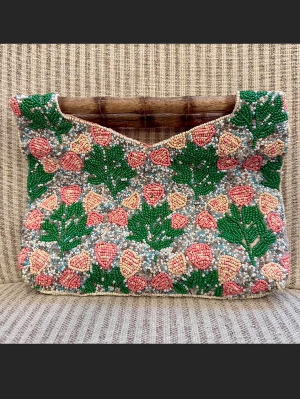 Colorful Beaded Clutch Handbah